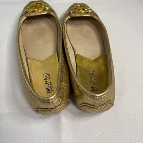 Michael Kors Gold Flats with Emblem - Picture 4 of 5